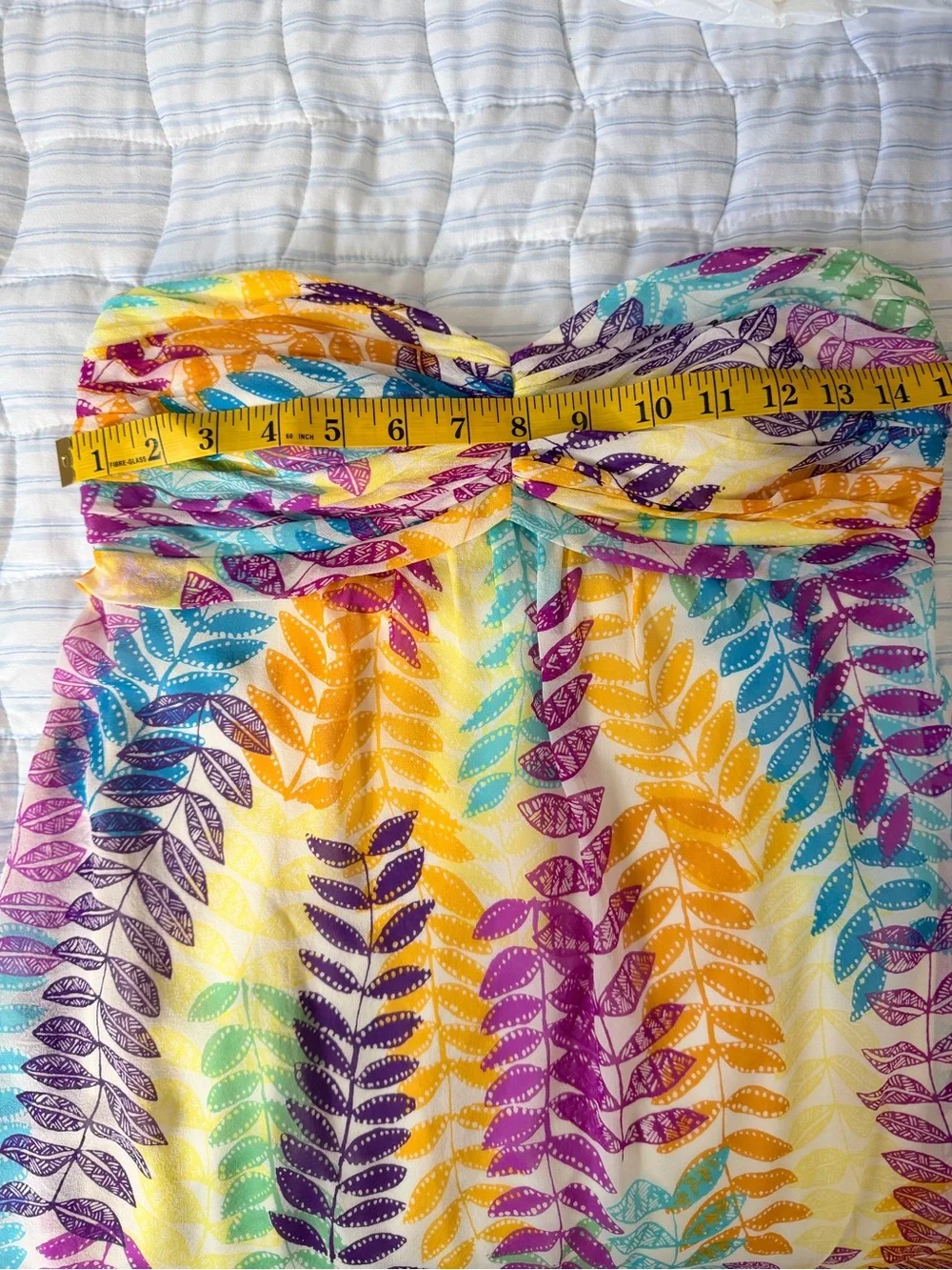 Signature by Sangria colorful strapless